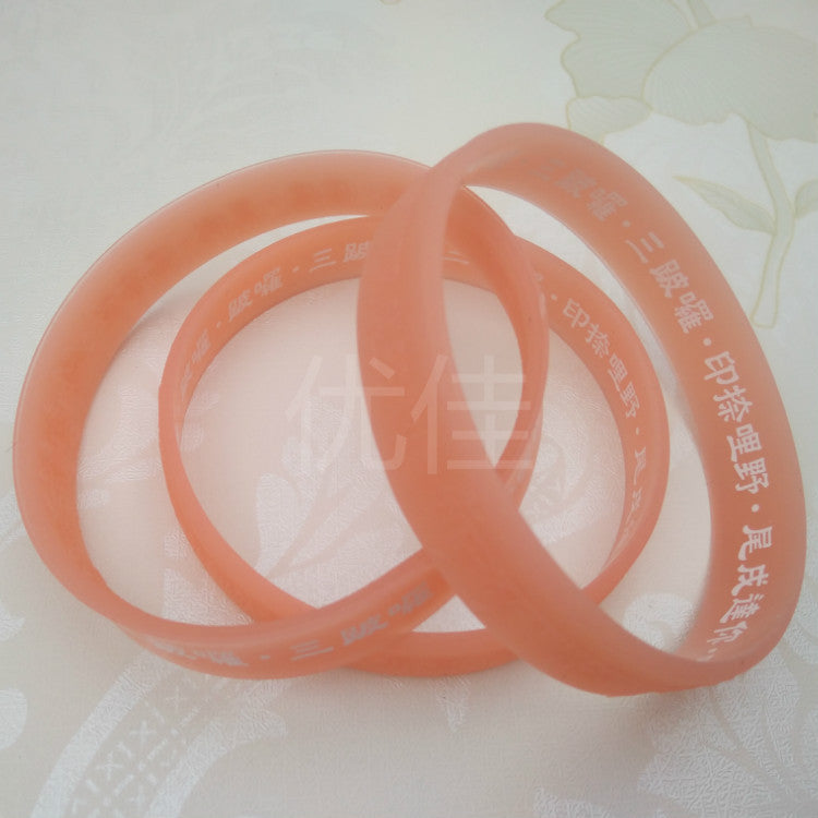 Mantra Luminous Silicone Wristband Source Large Bracelets