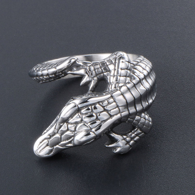 Women's & Men's Retro Crocodile Index Finger Personality Colorfast Bracelets