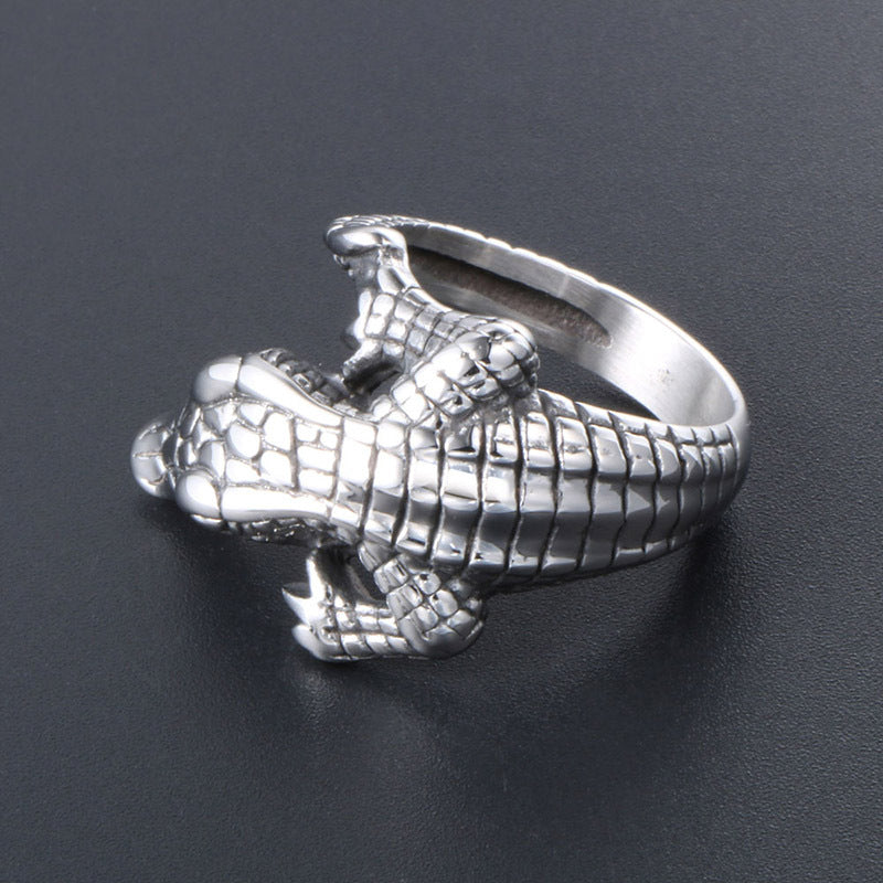 Women's & Men's Retro Crocodile Index Finger Personality Colorfast Bracelets