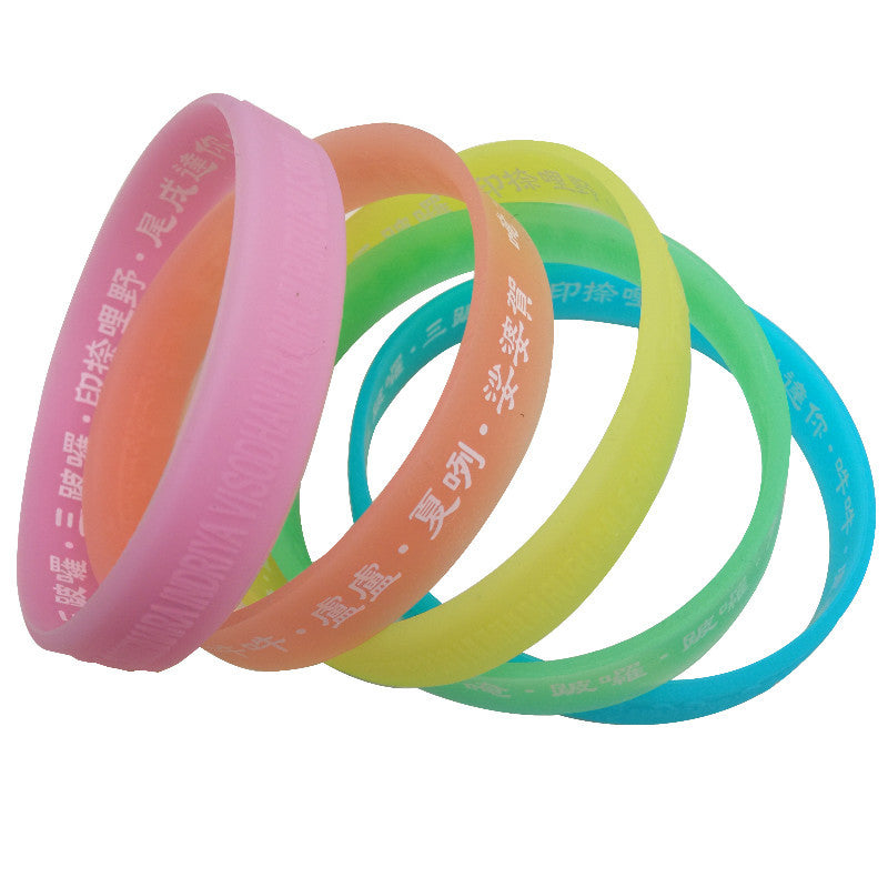 Mantra Luminous Silicone Wristband Source Large Bracelets