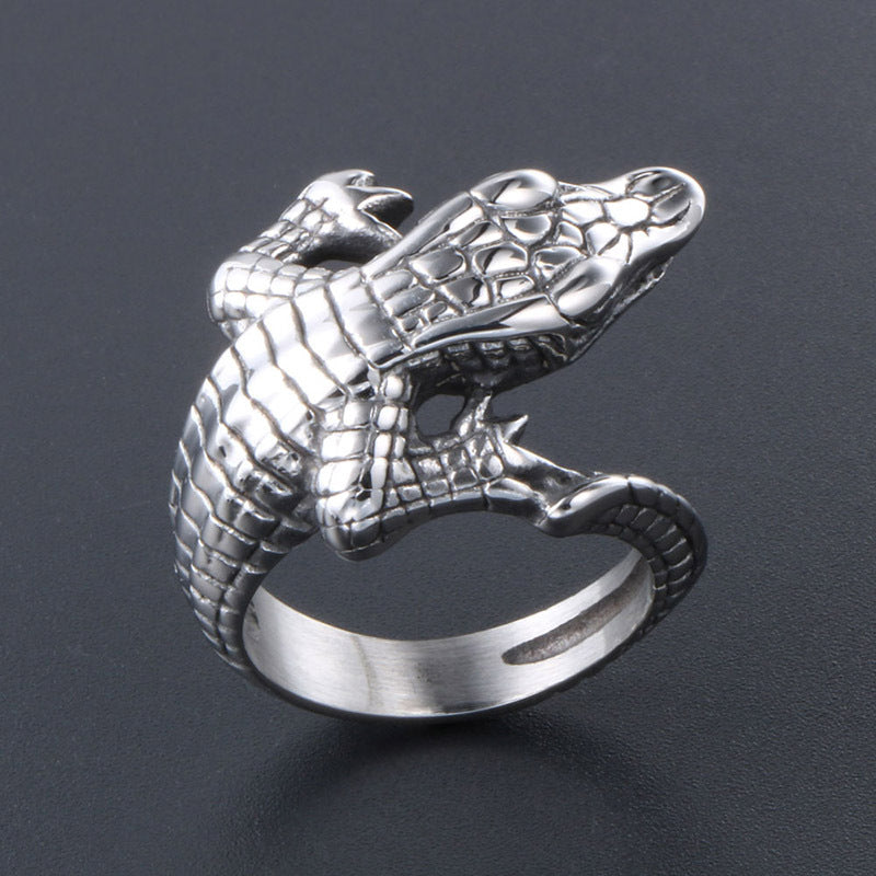 Women's & Men's Retro Crocodile Index Finger Personality Colorfast Bracelets