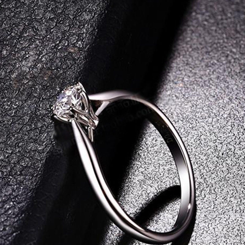 Classic Rose Gold Plated Crown Sier Ring