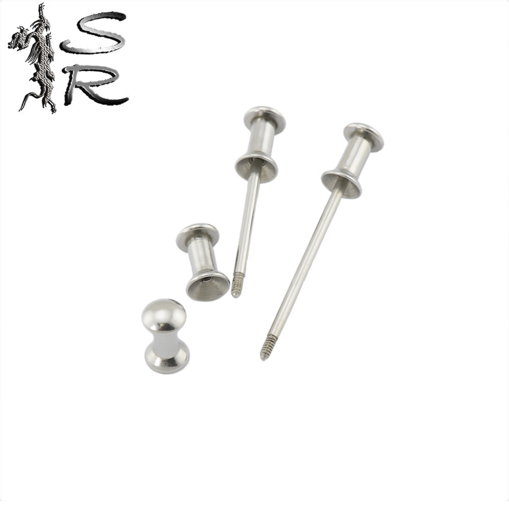 Handmade Wrist Strap Chain Pin Buckle Material Stainless Stud Earrings