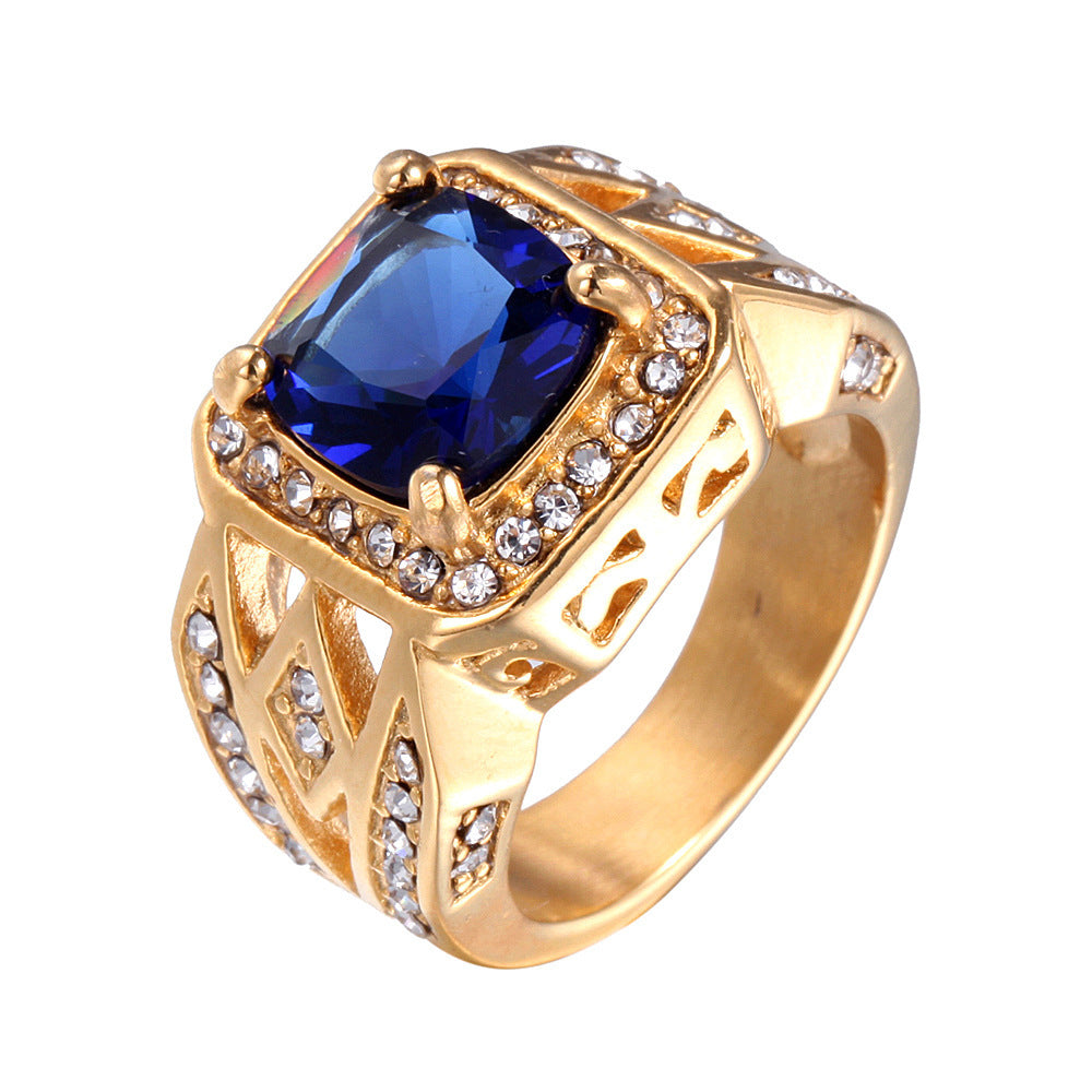 Price Mixed Batch Korean Inlaid Four Claw Diamond Titanium Ring