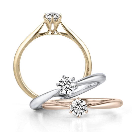 Classic Rose Gold Plated Crown Sier Ring