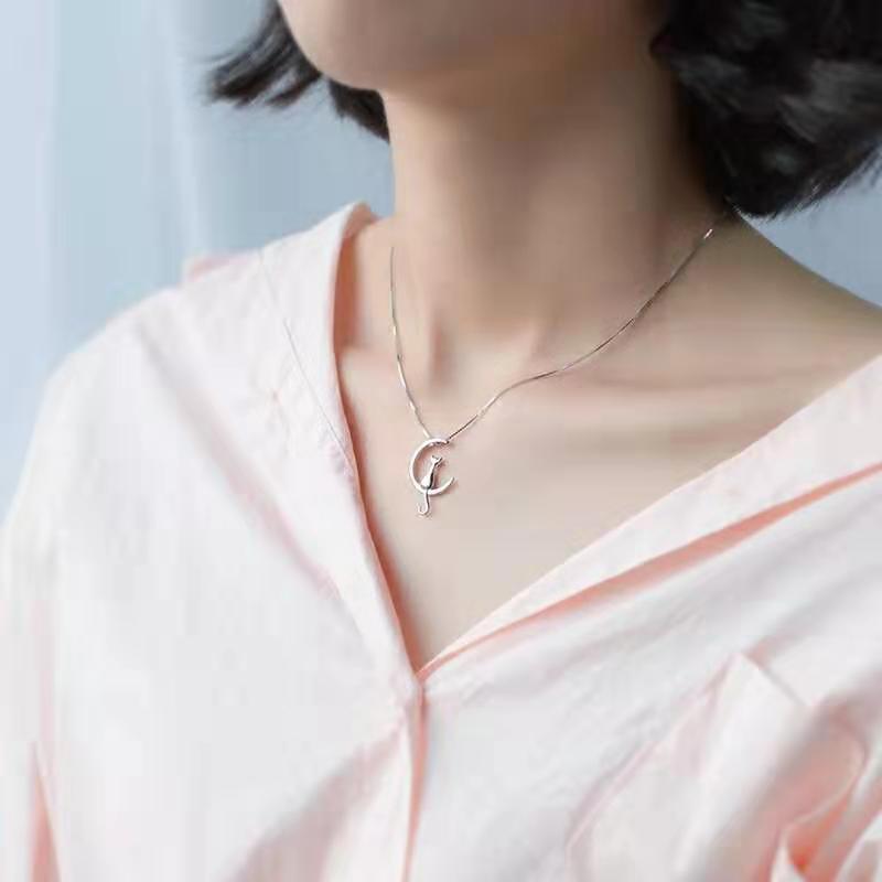 Moon Simple Cute Clavicle Chain Female Pendants