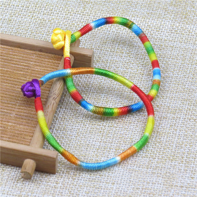 Women's & Men's Hand-woven Colorful Braided Rope Carrying Strap May Dragon Boat Bracelet