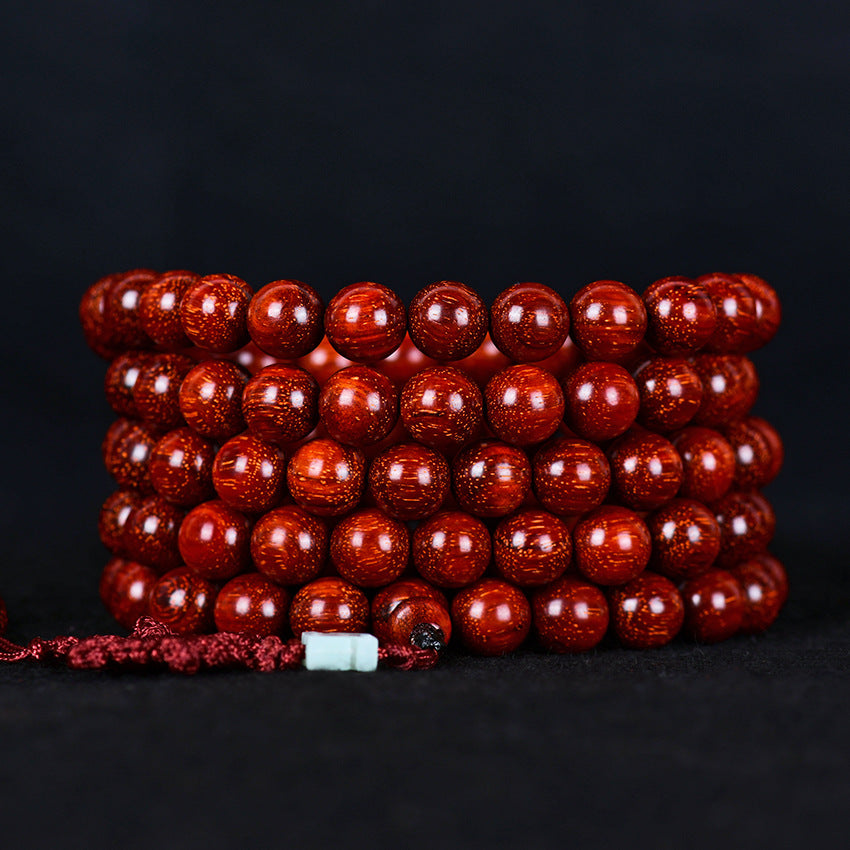 Women's & Men's India Pterocarpus Rift Grain Beads For Bracelet
