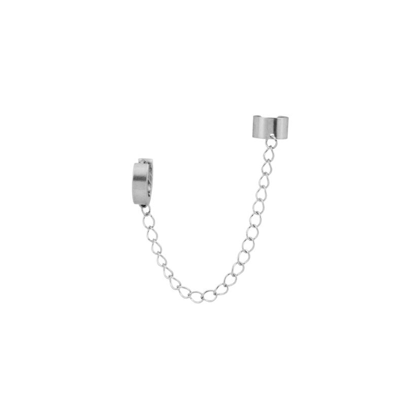 Bone Chain Personality Boy Stainless Steel Style Hip Earrings