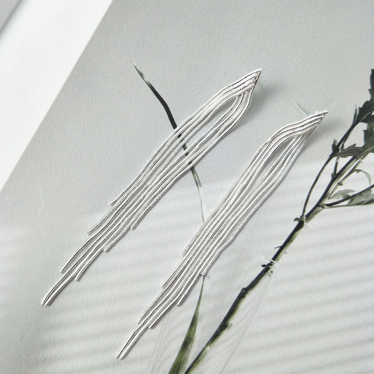 Women's Chain Long Fringe Elegant Personalized High-key Earrings