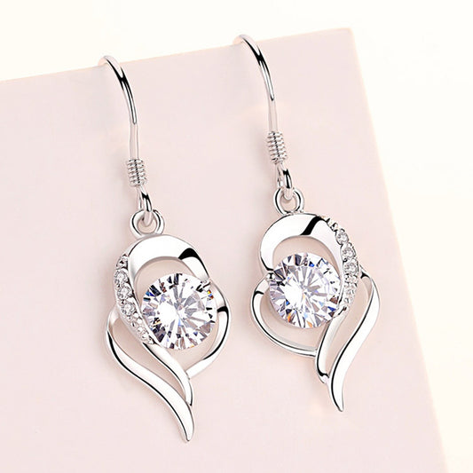 Women's Sterling Sier Long Elegant Trendy High-grade Earrings