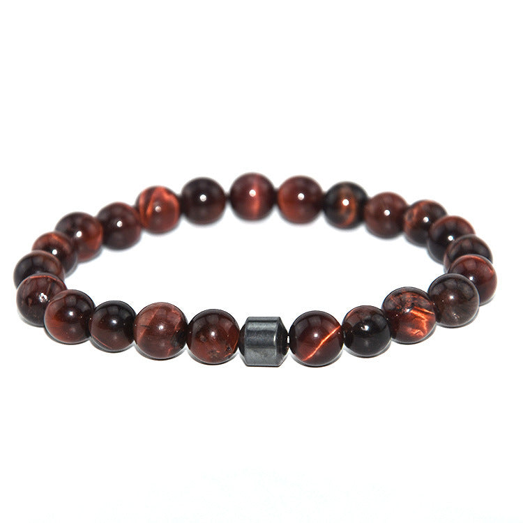 Stone Tiger Eye Flash White-barked Pine Bracelets