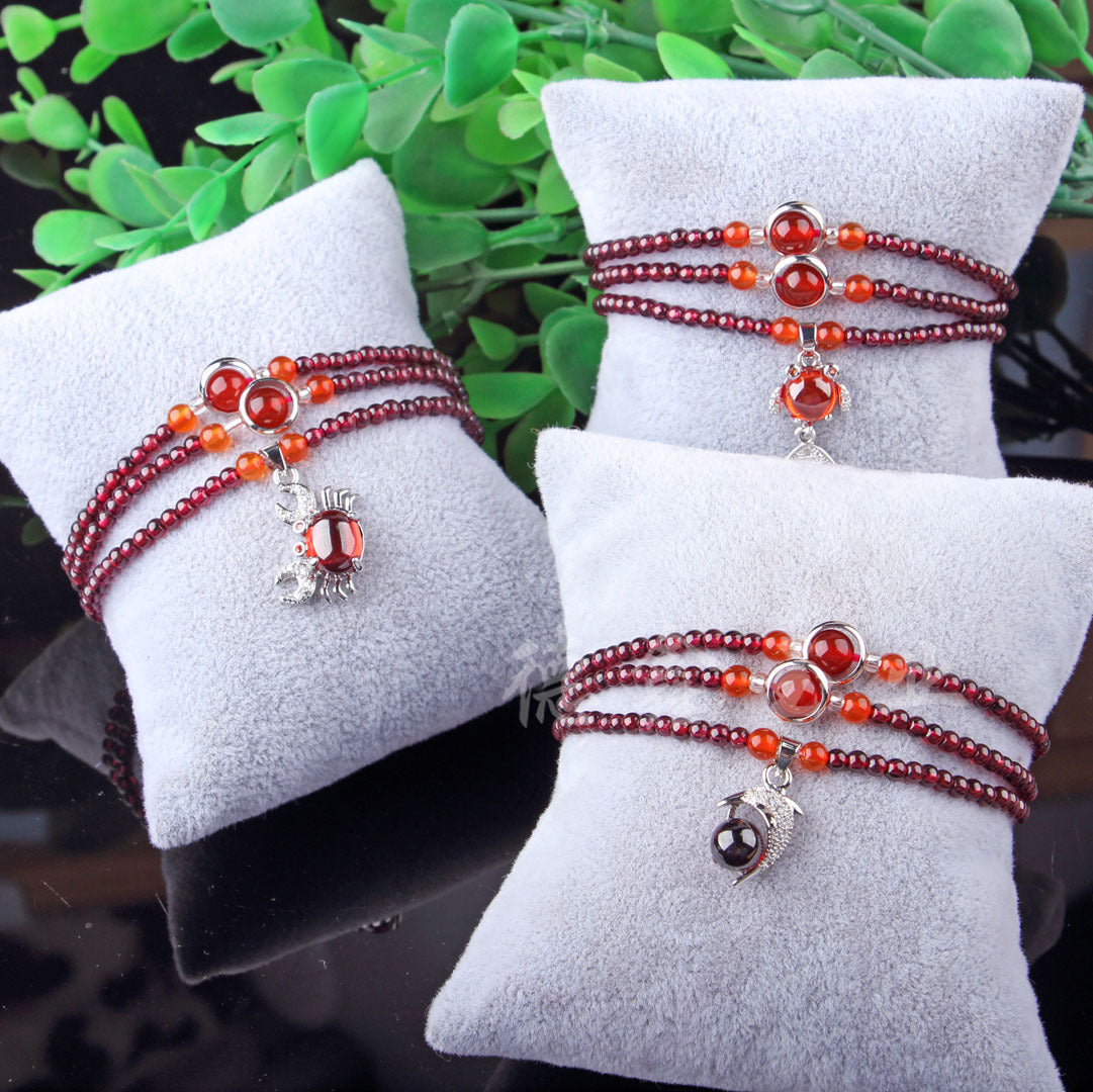 Women's Hand Plus Six Words Mantra Tibetan Buddha Beads Rings