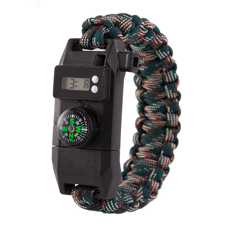 Woven Watch Wilderness Outdoor Survival Emergency Umbrella Rope Handmade Bracelet