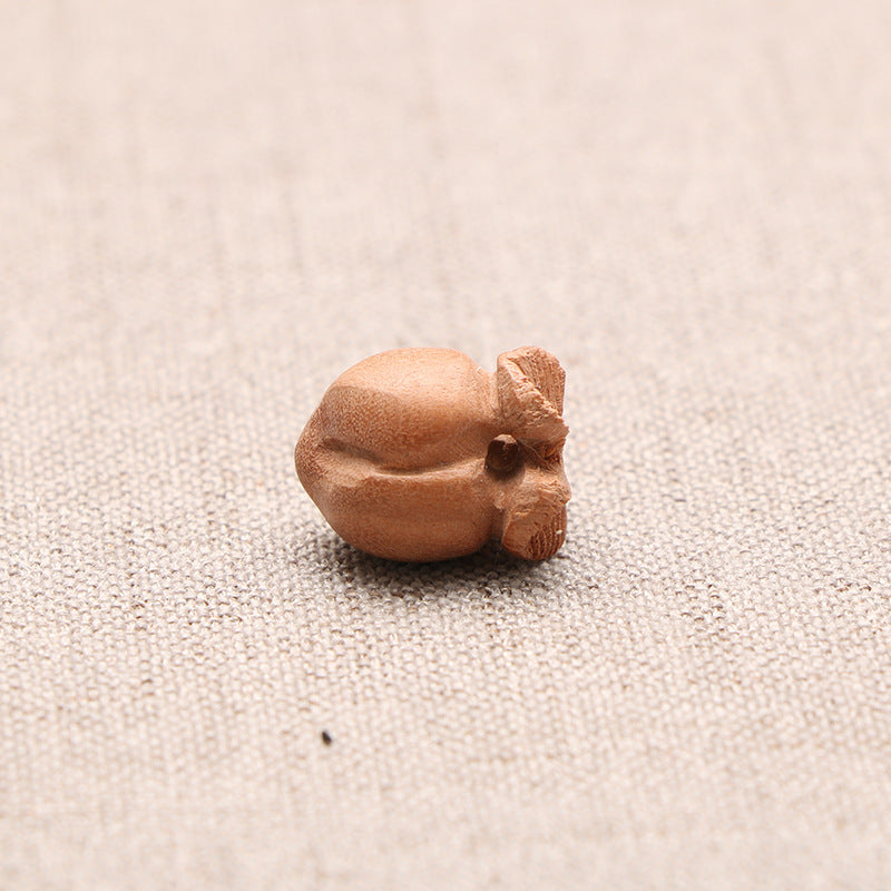 Peach Wood Two-color Lotus Corn Apple Pit Stitching Bracelet