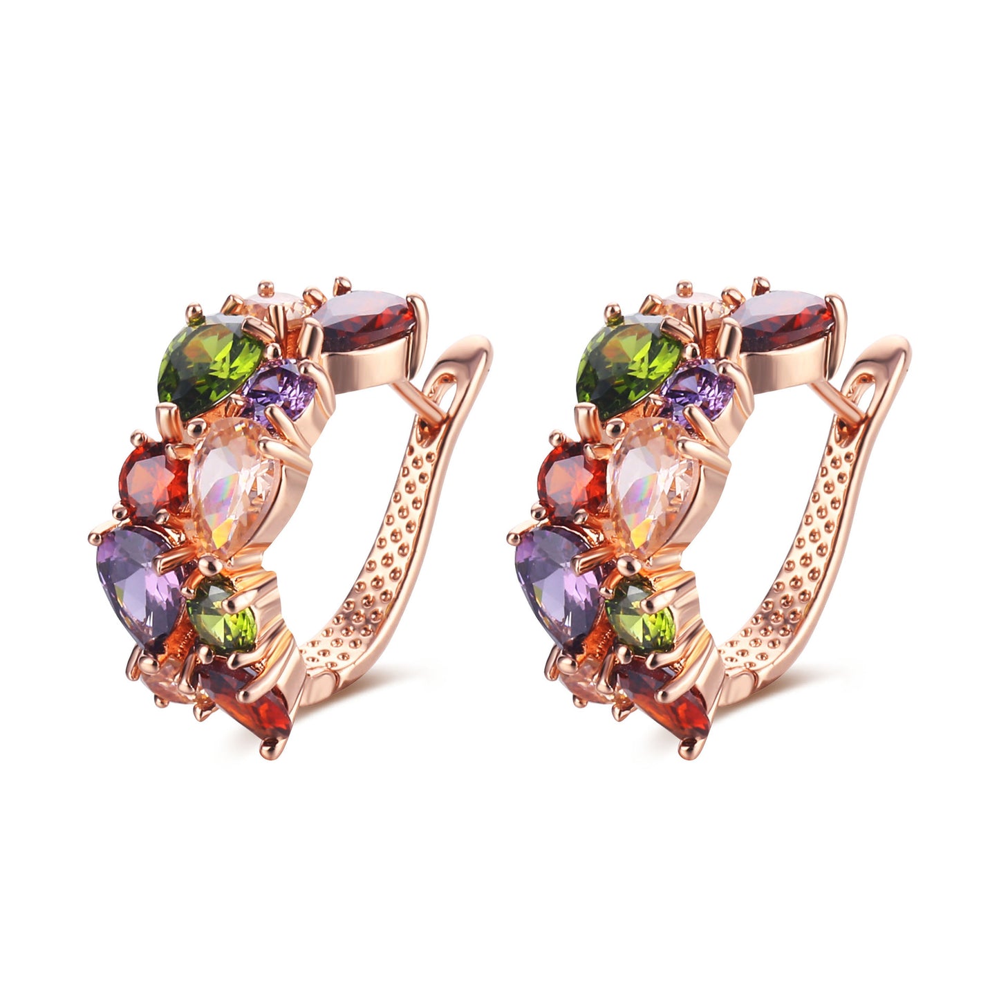 Mona Lisa Crystal Zircon Clip Fashionable Rings