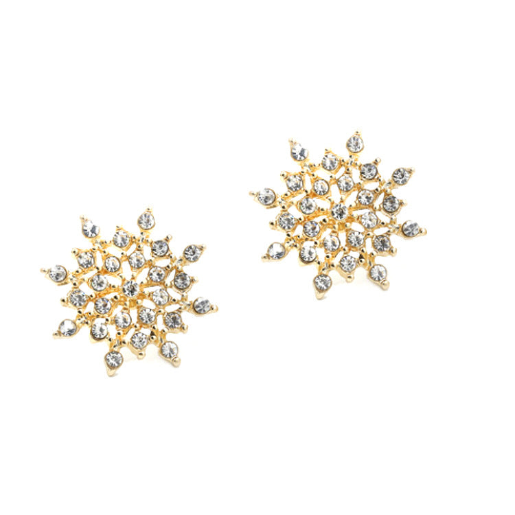 Style Fashion Ear Delicate Rhinestone Bright Earrings