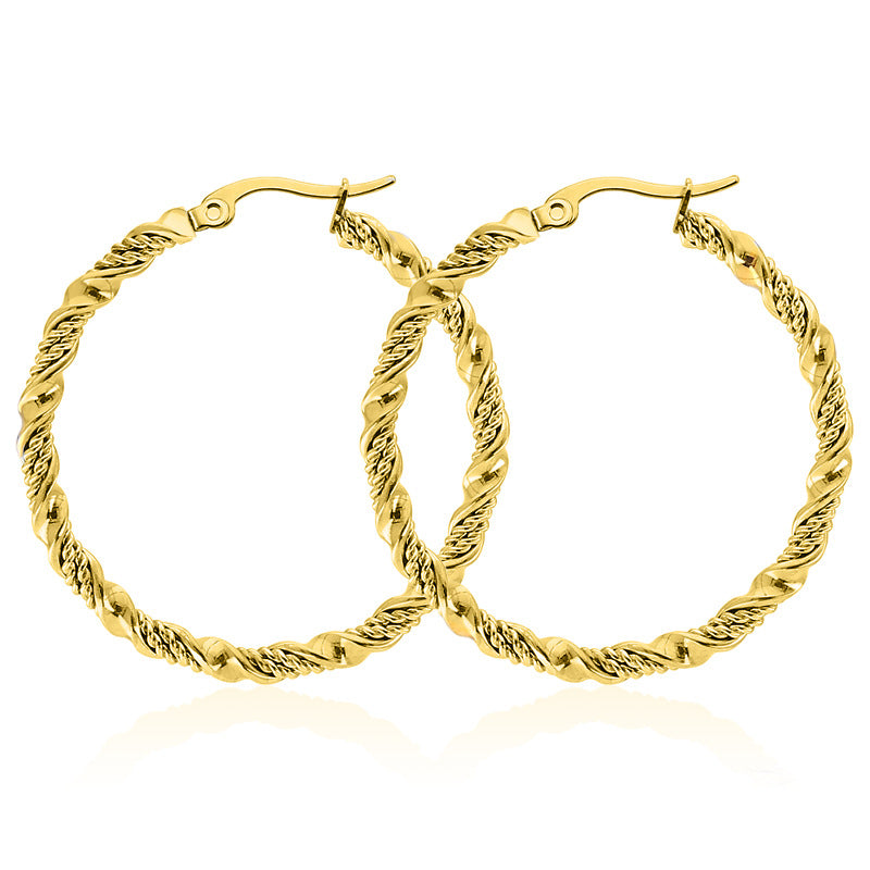 Minority Simple Personality Fashion Titanium Steel Ear Buckle