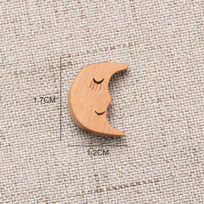 Boxwood Peach Small Star Moon Heart-shaped Auspicious Cloud Bracelet