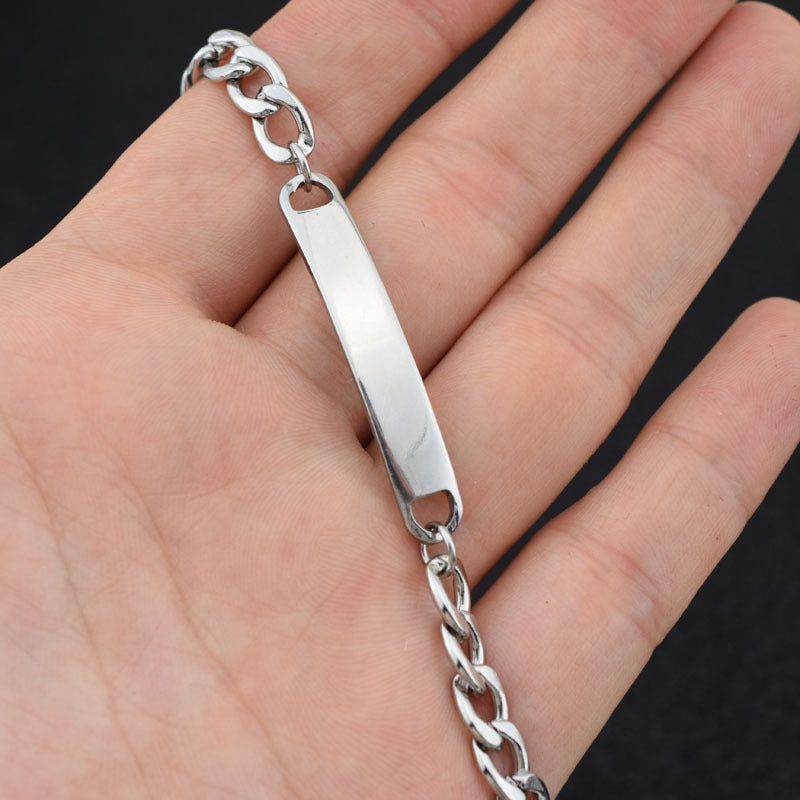 Daniel Curved Chain Clavicle Choker Stainless Steel Necklace