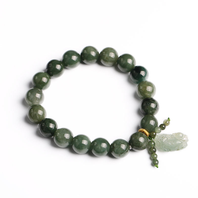 Natural A- Level Jade Ball Beads Bracelets