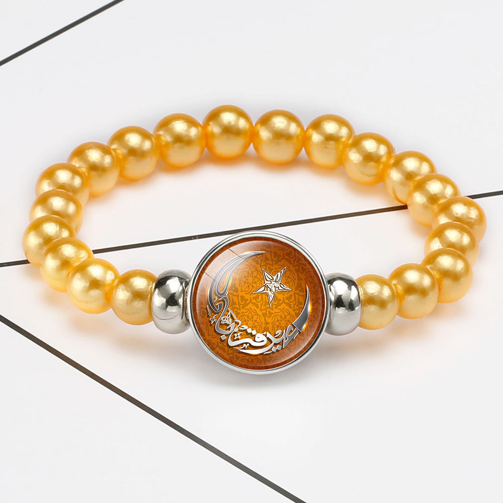 Comfortable Market Theme Time Stone Telescopic Bracelets
