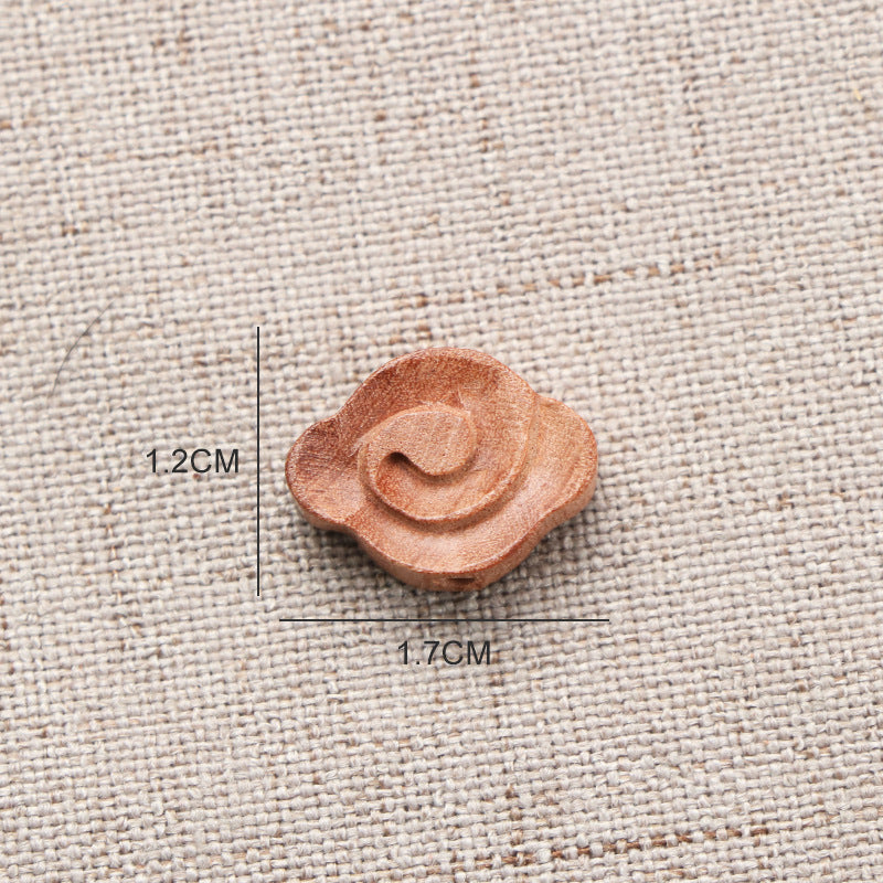 Boxwood Peach Small Star Moon Heart-shaped Auspicious Cloud Bracelet