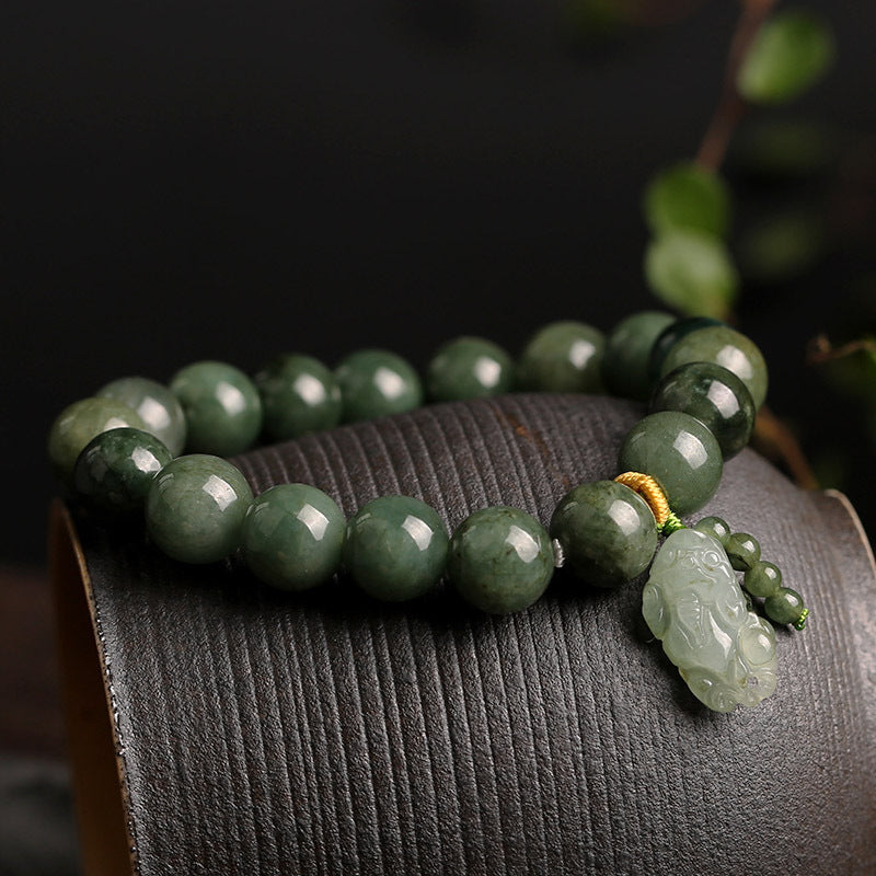 Natural A- Level Jade Ball Beads Bracelets