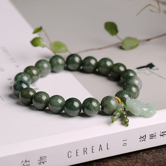 Natural A- Level Jade Ball Beads Bracelets