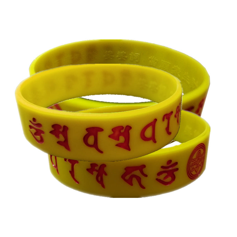 Combination Series Silicone Heart Mantra Taiwan Life Tv Station Bracelet
