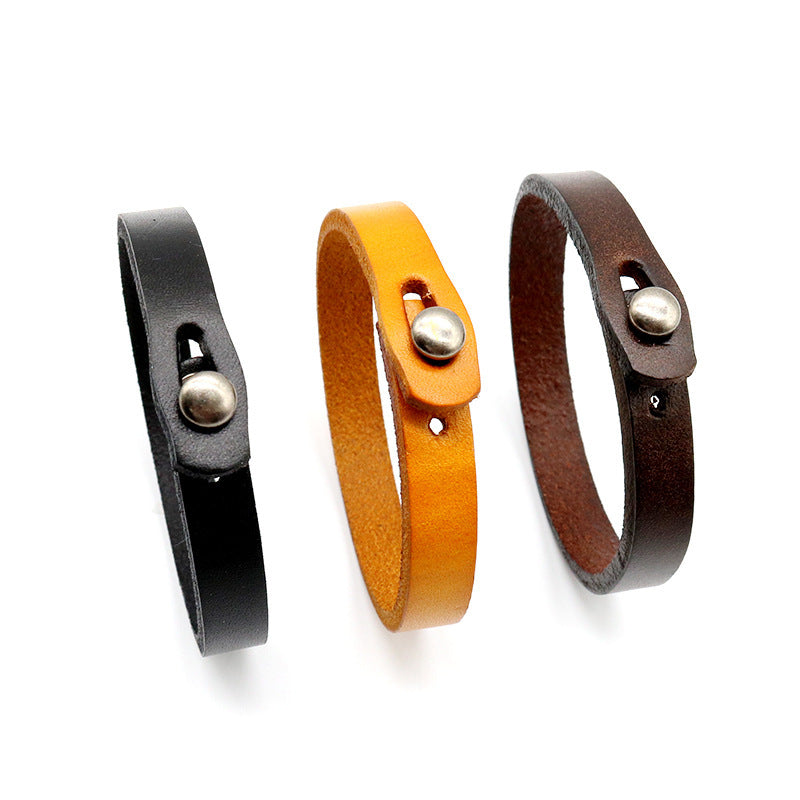 Classic Thousand Knot Trend Top Leather Bracelet