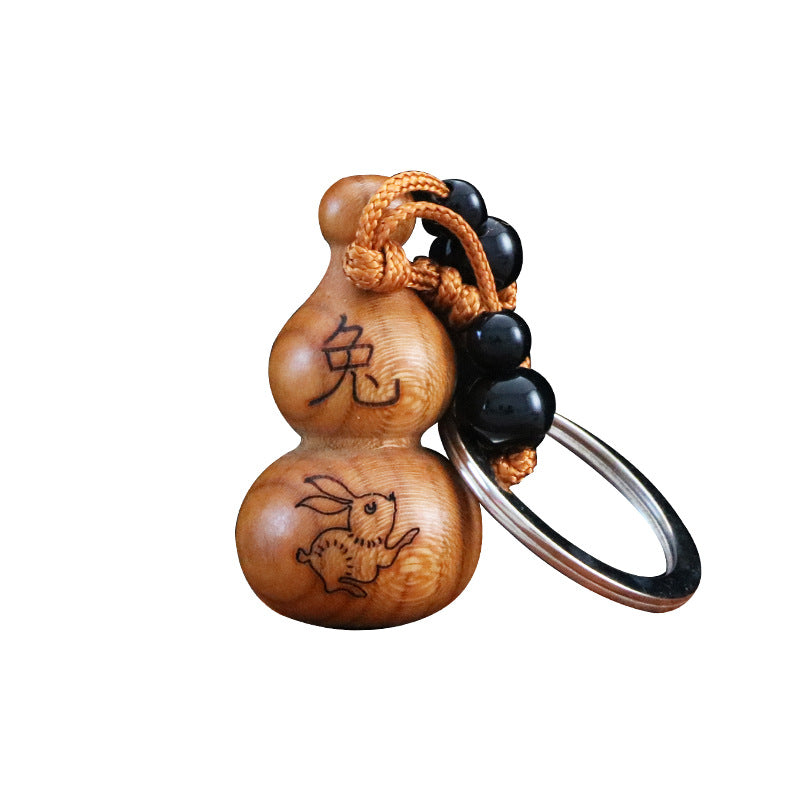 Mahogany Gourd Creative Gift Zodiac Key Bracelet