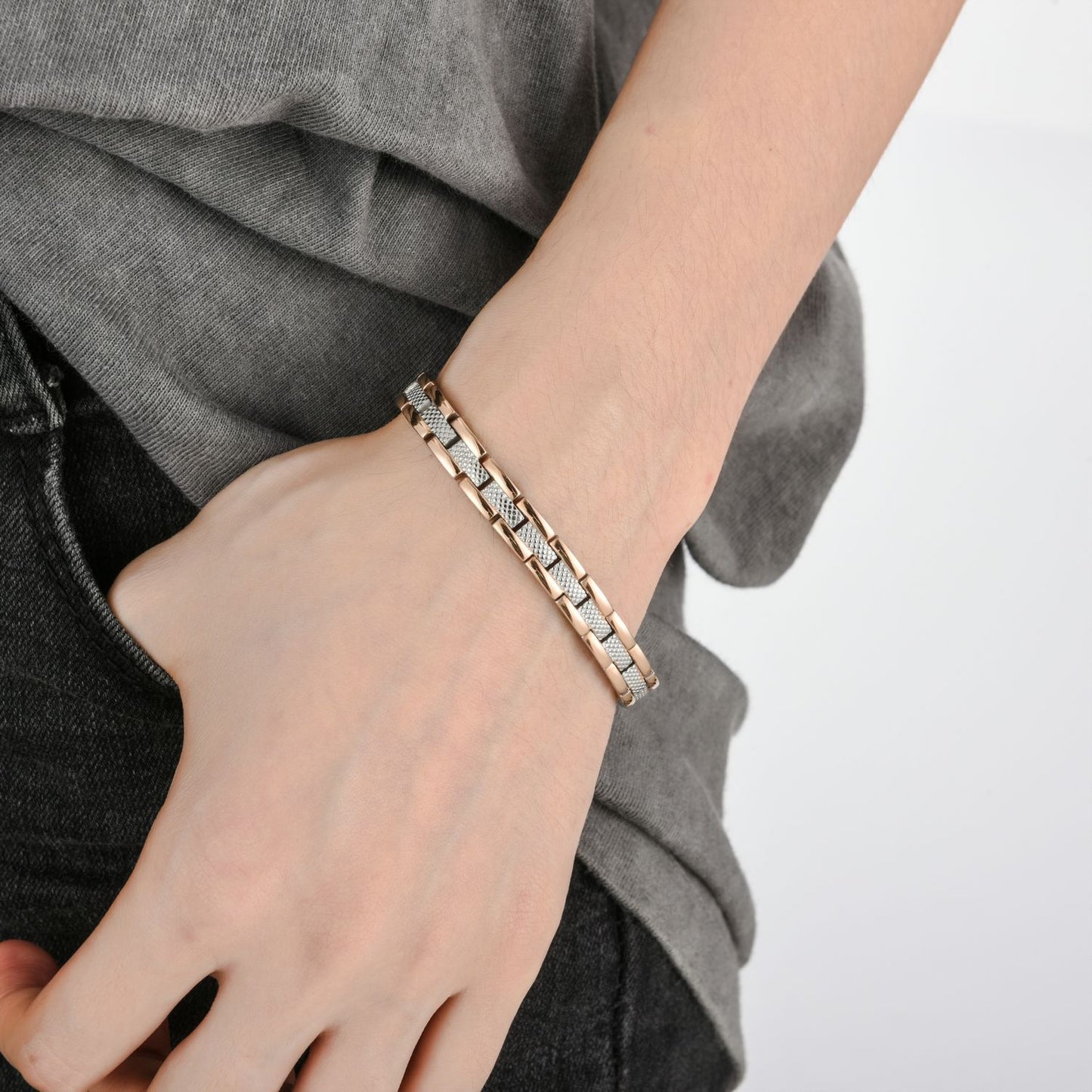 Women's Korean Style Popular Titanium Steel Energy Bracelets