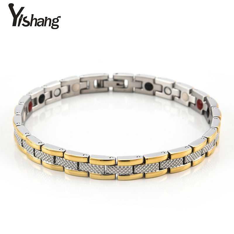 Women's Korean Style Popular Titanium Steel Energy Bracelets