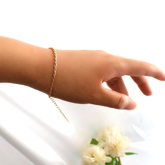 Classic Slouchy Running Volume Stall Alloy Bracelet