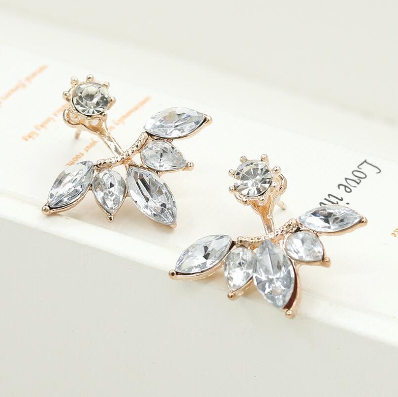 Women's Korean Fashion Sier Needle Horse Eye Zircon Daisy Flower Earrings