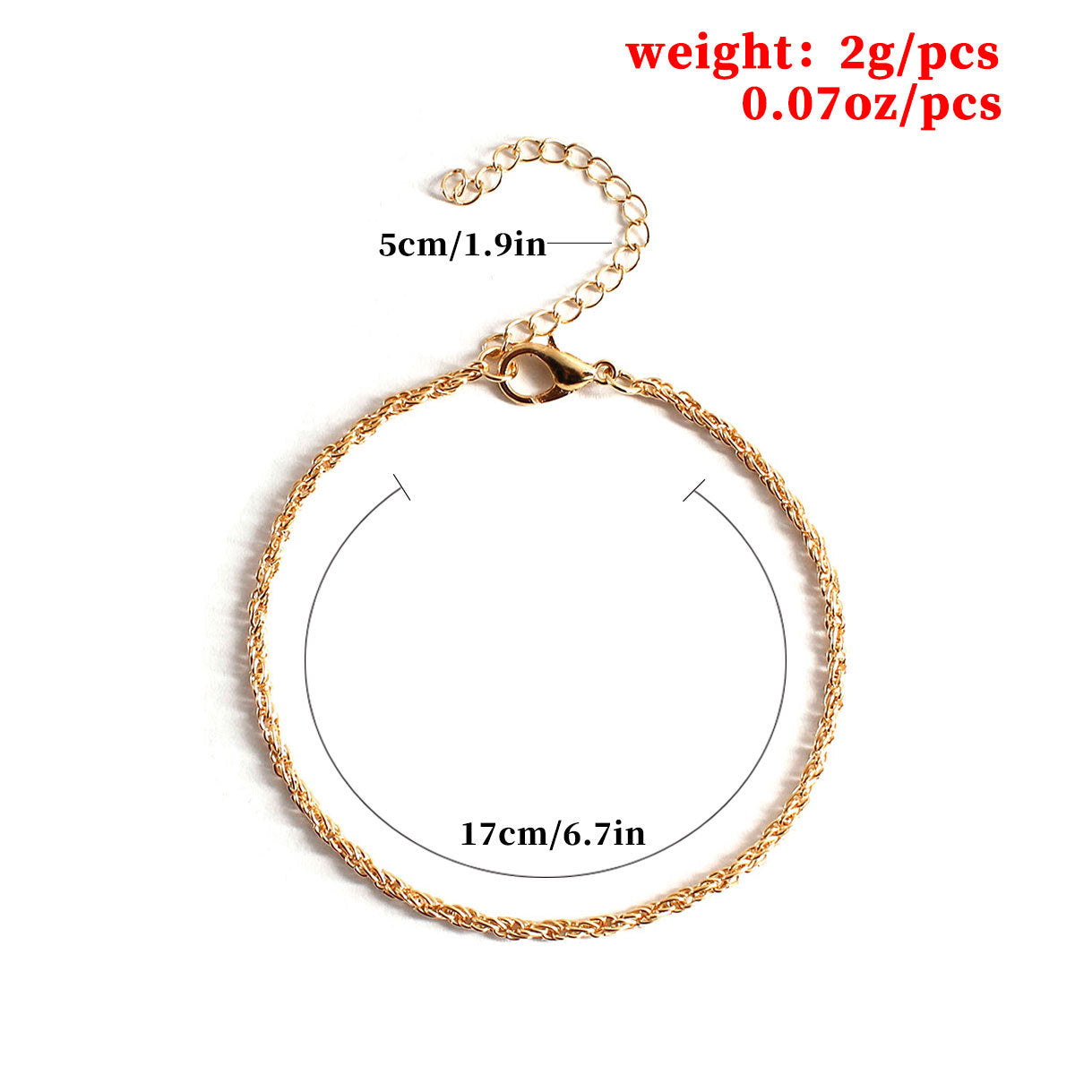 Classic Slouchy Running Volume Stall Alloy Bracelet