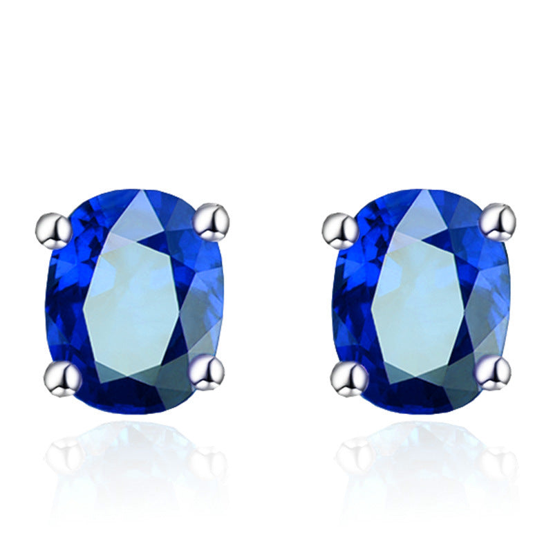 Version Stylish Simple Versatile Temperament Single Diamond Color Ear Line