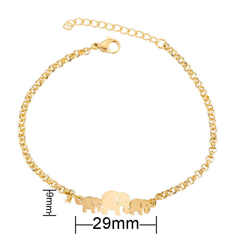Cute Elephant Warm Happy Girly Temperamental Bracelet