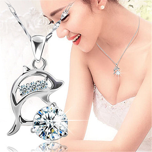 Women's Accessories Short Dolphin Valentine's Day Gift Pendants