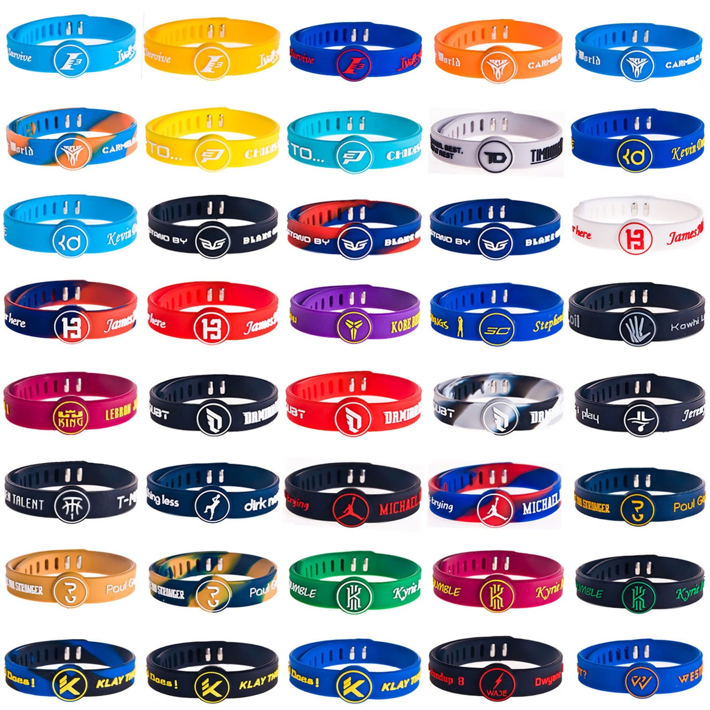 Team Star Lakers Warrior Knight Kobe Curry James Basketball Bracelet
