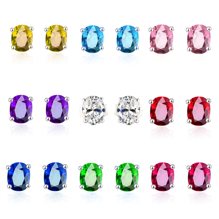 Version Stylish Simple Versatile Temperament Single Diamond Color Ear Line