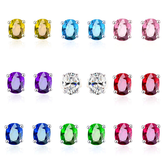 Version Stylish Simple Versatile Temperament Single Diamond Color Ear Line