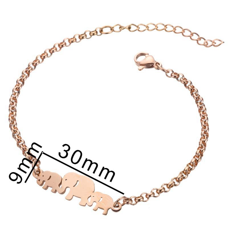 Cute Elephant Warm Happy Girly Temperamental Bracelet
