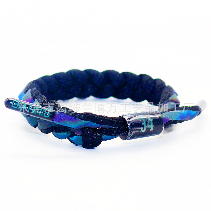 Braided Rope Holographic Reflective Kobe Curry James Owen Harden Bracelets