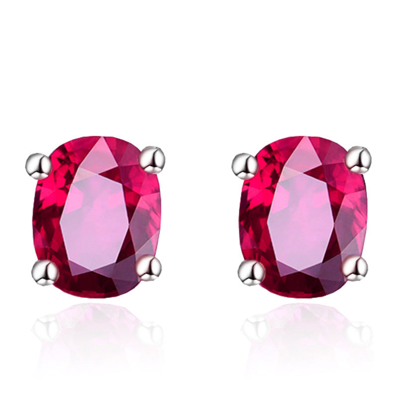 Version Stylish Simple Versatile Temperament Single Diamond Color Ear Line