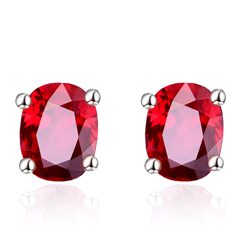 Version Stylish Simple Versatile Temperament Single Diamond Color Ear Line