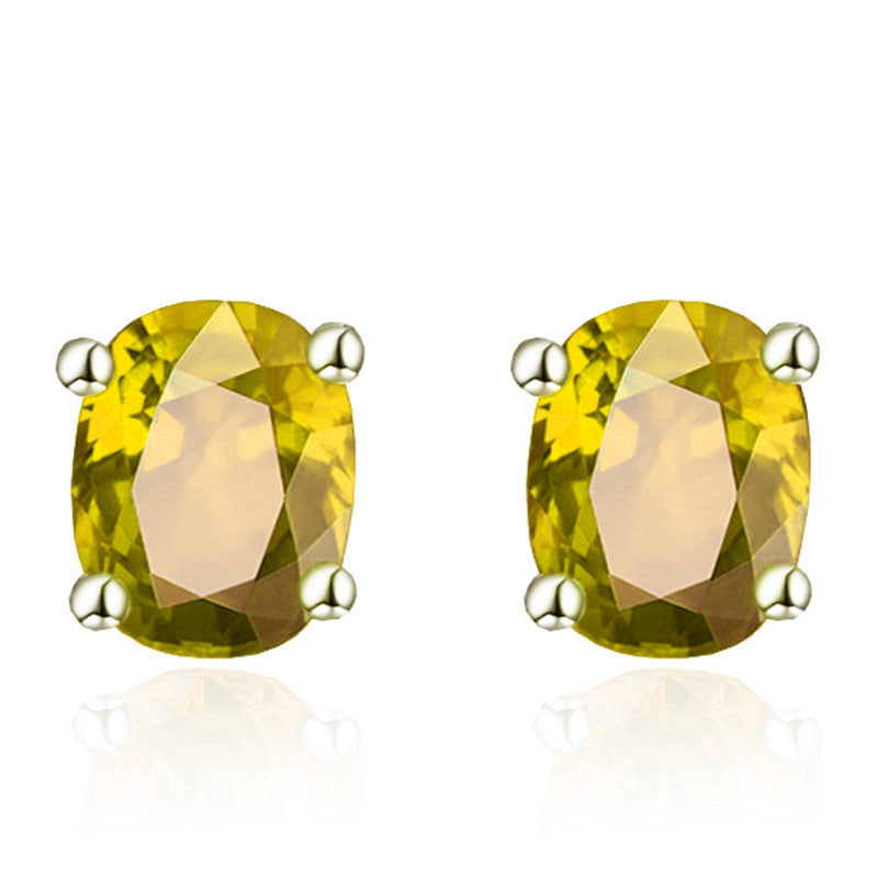 Version Stylish Simple Versatile Temperament Single Diamond Color Ear Line