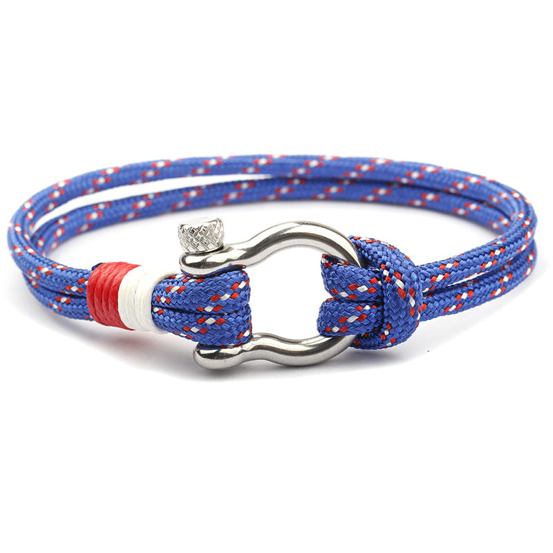 Steel Buckle Bow Type Boat Anchor Fashion Bracelets