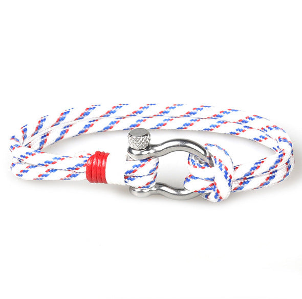 Steel Buckle Bow Type Boat Anchor Fashion Bracelets